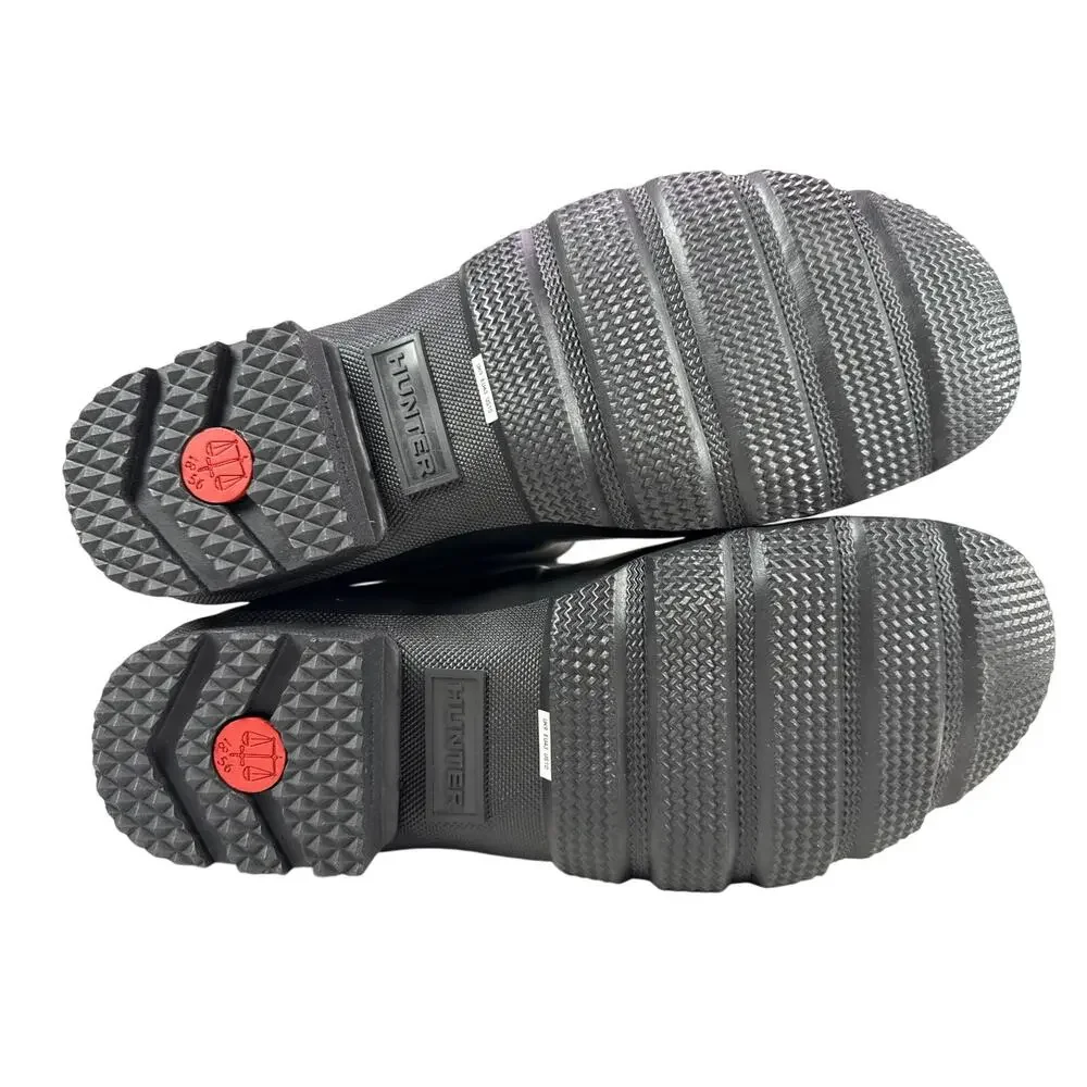 Hunter‎ Original Short Rubber Rain Boots Mens 10 Black WP Adjustable Buckle